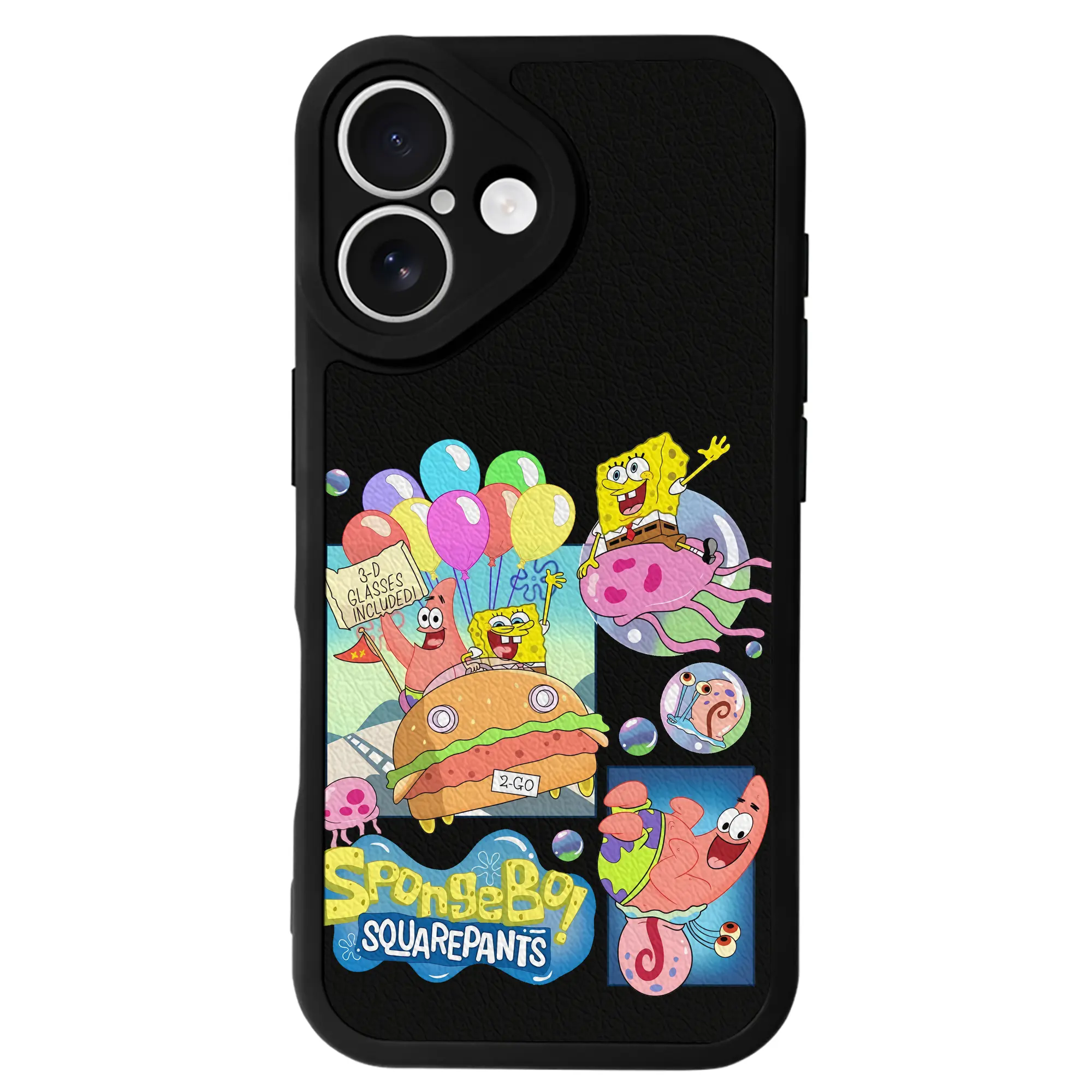 スポンジボブ グッズ スポンジボブ - IPhone 16シリーズ対応 ・ シリコンスマホケース ・ レザー調 ・ 高精度フィット ・ 耐衝撃 ・ ワイヤレス充電対応 ・ 精密カット